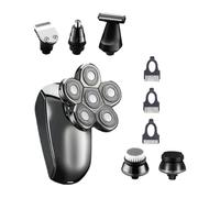 TOYZFRIENDY Afeitadora Eléctrica Recargable para Hombre Multifuncional Resistente al Agua Cabezales Giratorios Diseño Ligero y Portátil con Carga USB y Cuerpo Lavable para Afeitado y Recorte