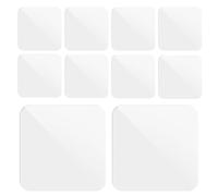 TOYZFRIENDY Almohadillas Adhesivas de Doble Cara Transparentes 80 Piezas 60X60 MM Removibles sin Residuos para Colgar Cuadros Carteles y Decoración en Superficies Lisas