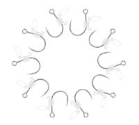 TOYZFRIENDY Anzuelos de Pesca Nocturnos para Camarones 10 Unidades Tamaño 3,5x1,0x0,4 Cm Luz Luminosa para Agua Dulce y Salada Equipo de Pesca Resistente para Cebo y Carpas Señuelos