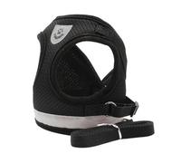 TOYZFRIENDY Arnés para Perros y Gatos Pequeños Ajustable con Malla Transpirable y Banda Reflectante para Paseo Seguro y Entrenamiento Fácil