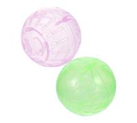 TOYZFRIENDY Balones de Ejercicio para Hámster y Pequeños Roedores, Plástico Transparente, 10 Cm, para Jaulas y Mascotas Pequeñas, Adecuado para Hámsteres y Conejillos de Indias, 2 Piezas