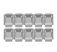 TOYZFRIENDY Bandeja de Acero Inoxidable para Inclusión de Muestras 24X24X7 MM Set de 10 Unidades Soporte para Cera Fundida Laboratorio de Histología y Patología