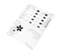 TOYZFRIENDY Bloc de Práctica de Uñas de Silicona Transparente 40X30 CM Tapete para Pintar Uñas y Decoración Almohadilla para Práctica Adecuado para Salones y Formación Profesional