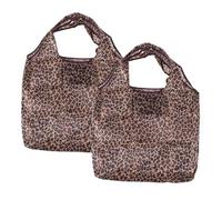 TOYZFRIENDY Bolsa de Almacenamiento Compra Reutilizable de Poliéster, 2 Unidades Asa Resistente y Gran Capacidad para Frutas y Revistas