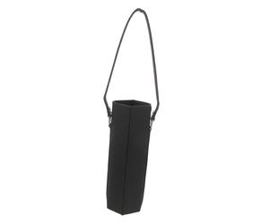 TOYZFRIENDY Bolsa Porta Botellas de Vino Portátil de Fieltro Negro Resistente y Reutilizable para Viaje Picnic y Regalo Diseño Ligero y Práctico para Sola Botella