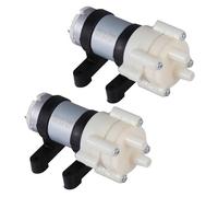 TOYZFRIENDY Bomba de Agua para Acuario Microdiafragma 6-12 V Minibomba Portátil Silenciosa de Diafragma Bomba de Circulación Pequeña para Peceras Paquete de 2 Unidades