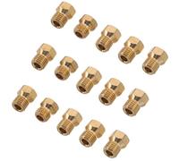 TOYZFRIENDY Boquillas de Quemador de Cobre para Estufa de Gas Doméstica, 15 Piezas Diámetros 0,5/0,7/0,7/0,87/1,02 Mm, Repuesto para Horno y Caldera, Accesorio Resistente y