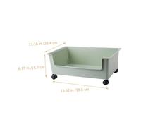 TOYZFRIENDY Caja De con Ruedas Organizadora para Dormitorio Contenedor para Guardar Debajo del Escritorio para Dormitorio