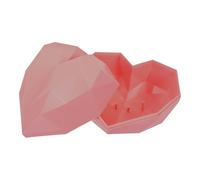 TOYZFRIENDY Caja de Regalo en Forma de Corazón Pequeña Color Rosa Barro Contenedor Romántico para Dulces y Flores Caja de Embalaje Ligera para San Valentín Cumpleaños y Bodas Soporte para