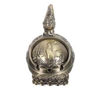 TOYZFRIENDY Cenicero Vintage de Aleación de Zinc con Tapa Resistente al Viento Diseño Esférico Compacto Cenicero Pequeño para Cigarrillos Adecuado para Uso Doméstico Patio Oficina y