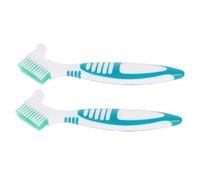 TOYZFRIENDY Cepillo De Limpieza para Caparazón De Tortuga Acuática y Terrestre Doble Cabezal, Cerdas De Nailon Duraderas, Plástico Resistente, Tamaño Pequeño, para Uso Familiar y Cuidado De Reptiles