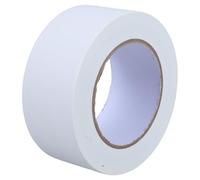 TOYZFRIENDY Cinta Americana Blanca Mate 5 CM X 275 M - Cinta Adhesiva Industrial para Pisos Alfombras y Reparaciones Resistente Fácil de Rasgar y Multiusos para Uso en Interior y Exterior