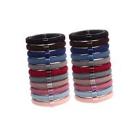 TOYZFRIENDY Coleteros Elásticos Cabello Mujer 18 Piezas Cuentas y Malla, Diseño Especial y Textura Suave para Muchas Ocasiones y Uso Diario Color Aleatorio