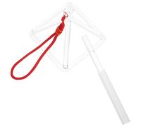 TOYZFRIENDY Conjunto de Pirámide Cantora de Cuarzo con Mazo, Instrumento de Terapia de Sonido para Yoga y Meditación, Tonos Claros y Armoniosos, Decoración Piramidal Hogar