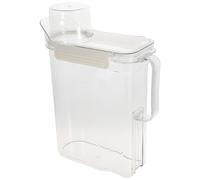 TOYZFRIENDY Contenedor para Detergente en Polvo Recargable Tapa Hermética, Almacenamiento Transparente de 18x29 Cm, Cubo Multiuso para Lavandería y Bote Dosificador de Loción