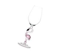 TOYZFRIENDY Copa de Vino Rojo de Rosa con Diseño Flamenco para Fiestas y Cócteles Vaso Elegante y Decorativo para Celebraciones