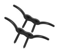 TOYZFRIENDY Cornamusas Marinas de Acero Inoxidable 316 de 4 Pulgadas Juego de 2 Piezas con Tornillos Soporte para Amarre de Cuerdas Yates Kayaks y Embarcaciones Náuticas