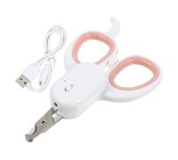 TOYZFRIENDY Cortaúñas LED para Mascotas con Luz USB Recargable Tijeras Ergonómicas Antideslizantes para Gatos y Perros Pequeños Cuidado Seguro de Uñas con Línea de Sangre Iluminada