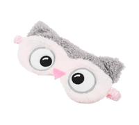 TOYZFRIENDY Cute Owl Sleep Mask Plush Animal Eye Cover Soft Light Blocking Blindfold With Elastic Strap For Travel Home Office Relaxation