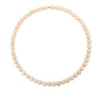 TOYZFRIENDY de Cuentas de Madera Rústica para Manualidades con Aro de Acero Inoxidable de Atrapasueños Decorativo para Fiestas y Celebraciones Guirnalda Natural Artesanal