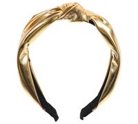 TOYZFRIENDY Diadema Ancha Metálica Nudo Central, Aro Cabello en Oro Rosa, Accesorio Brillante para Mujer, Banda de Moda Adecuado para Fiestas y Uso Diario