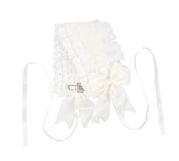 TOYZFRIENDY Diadema De Encaje Lolita Estilo Femenino, 1 Unidad, Talla Única, Color Blanco Crema Estrellas, Tocado Para Mujeres y Niñas, Adecuado Para Fiestas, Cosplay y Uso Diario