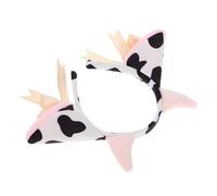 TOYZFRIENDY Diadema de Orejas de Vaca de Peluche Suave con Campana y Cinta para Halloween Fiesta y Cosplay Accesorio Decorativo Animal Divertido para Adultos