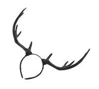 TOYZFRIENDY diadema de Papá Noel cosplay real bandas para el cabello para mujeres de renos acción de gracias paseo decoraciones diademas Ropa de cabeza de Navidad Black