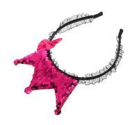 TOYZFRIENDY Diadema de Tiara Vintage con Lazo Rosa Fucsia 1 Unidad Tamaño Único para Niñas Princesa en Cumpleaños y Bodas con Encaje Delicado y Tela para Piel Sensible