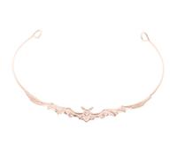 TOYZFRIENDY Diadema Halloween de Aleación con Diseño de Murciélago Accesorio Ligero y Duradero para Fiesta Estilo Gótico Vintage Rosa Dorado