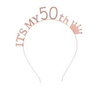 TOYZFRIENDY Diadema para Cumpleaños con Número Accesorio de Pelo Ligero y Resistente para Fiesta Temática Diseño con Strass para Alegre