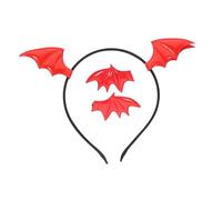 TOYZFRIENDY Diadema y Pin de Murciélago para Halloween Accesorio Flexible y Cómodo para Fiesta Cosplay y Disfraces Unisex para