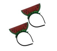 TOYZFRIENDY Diademas Diseño de Sandía 2 Unidades Color Verde Accesorios Cabello Fiesta Cosplay Niñas Mujeres Tocados Divertidos