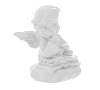 TOYZFRIENDY Escultura de Ángel de Blanca Elegante y para Decoración de Interiores y Escritorio Figura Adorable Estilo Europeo Vintage para Hogar