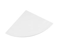 TOYZFRIENDY Estantería Esquina Pared Forma Abanico Soporte Almacenamiento Triangular Montaje Mural Blanca Ahorro Oficina Dormitorio