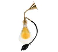 TOYZFRIENDY Frasco Aromaterapia Esencial con Bomba Manual de Latón Difusor de Vidrio Doble Pared para Muestras de Aromas Botella para Oler Café y Aceites Esenciales Fácil Uso para Spa y