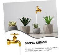 TOYZFRIENDY Fuente de Jardín con Grifo Invisible y Flujo Decoración Artística para Exteriores Estanques y Patios Incluye Tubo Acrílico para Fuente de Agua DIY