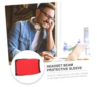 TOYZFRIENDY Funda Protectora Roja para Diadema de Auriculares Compatible con Sony WH- y y Transpirable para Reemplazo de Almohadilla de Auricular