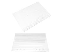 TOYZFRIENDY Fundas Transparentes para Carpetas A5 de Acrílico Rígido 2 Piezas Cubiertas Recargables para Cuadernos de Hojas Sueltas Organizador para Estudiantes y Planificadores de Viaje