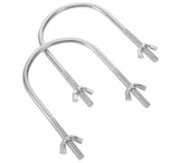 TOYZFRIENDY Gancho para Rueda de Radiador Eléctrico y Calentador de Aceite Soporte en U para Base Ruedas Giratorias Accesorio Resistente para Movilidad en Salón o Dormitorio 2 Unidades