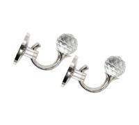 TOYZFRIENDY Ganchos para Cortinas de Aluminio y Acrílico Europeo Accesorios Elegantes para Colgar Cortinas Hogar Diseño Vintage para Salón y Dormitorio