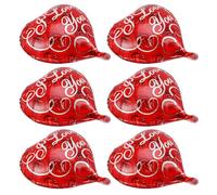 TOYZFRIENDY Globos de Corazón de Aluminio Rojo 18 Pulgadas 10 Unidades para Decoración de Bodas y Fiestas Globos Decorativos Románticos para Interiores y Exteriores Accesorios Fotográficos