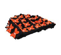 TOYZFRIENDY Gorro de Natación Decorativo para Mujer Nylon Cómodo Diseño Tridimensional Ampliado Protección para Cabello Cobertura Orejas Color Negro y Naranja