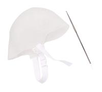 TOYZFRIENDY Gorro para Mechas de Silicona Reutilizable Blanco para Teñido del Cabello, Kit 2 Piezas Adecuado para Salones de Belleza y Técnicas de Resaltado