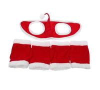 TOYZFRIENDY Gorro y Protectores de Piernas para Caballos Accesorio Festivo Resistente y Fácil de Limpiar para Navidad y Desfiles con Cierre Rápido para y Protección Actividades