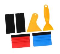 TOYZFRIENDY Herramientas para Vinilo de Coche con Espátula de Plástico Resistente y Borde de Fieltro Kit para Tintado de Ventanillas Raspador para Evitar Arañazos y Aplicar Vinilo sin Daños