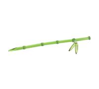 TOYZFRIENDY Horquillas Cabello de Bambú Retro con Colgantes de Hojas Verdes Transparentes, 1 Unidad, Tamaño Largo, Accesorios Decorativos Chinos para Peinados Tradicionales y Labores Diarias