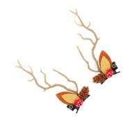 TOYZFRIENDY Horquillas de Cuernos de Luminosos para Pelo de Clips LED Brillantes para Disfraz de Cosplay Navideño Accesorios Festivos para Adultos