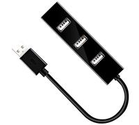 TOYZFRIENDY Hub USB 2.0 de 4 Puertos Alta Velocidad para Laptop y Computadora, Chip de Ingeniería Integrado y Compatibilidad Multifuncional