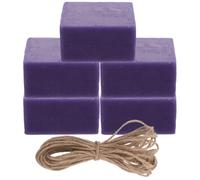 TOYZFRIENDY Jabón de Manos Jabón de Baño de Uva Hecho a Mano sin Terminar, Púrpura, Limpieza Profunda E Hidratante, para Baño y Ducha, Epidermis Sensible y Grasa, 1 Libra 12m de Cuerda de